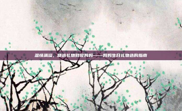 温情满溢，精选礼物致敬妈妈——妈妈生日礼物选购指南