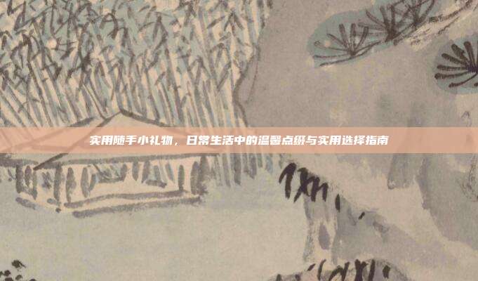 实用随手小礼物，日常生活中的温馨点缀与实用选择指南