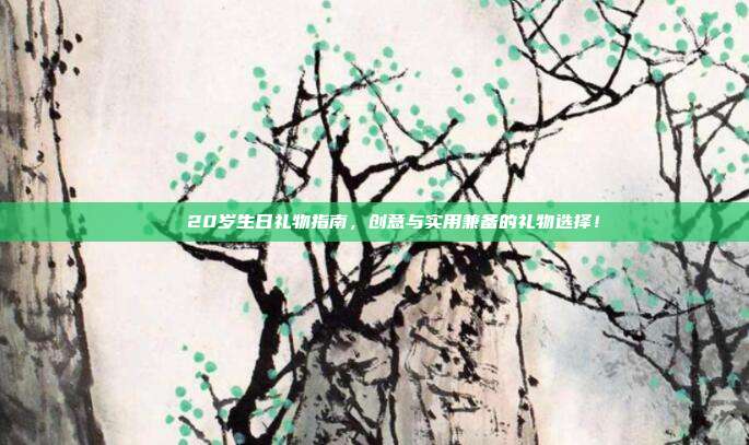 🎉20岁生日礼物指南，创意与实用兼备的礼物选择！