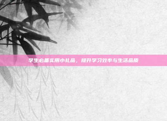 学生必备实用小礼品，提升学习效率与生活品质