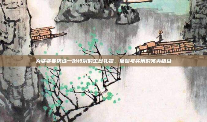 为婆婆婆挑选一份特别的生日礼物，温馨与实用的完美结合