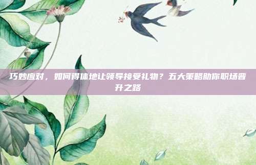 巧妙应对，如何得体地让领导接受礼物？五大策略助你职场晋升之路