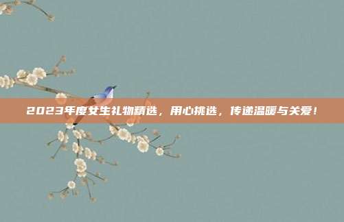 2023年度女生礼物精选，用心挑选，传递温暖与关爱！