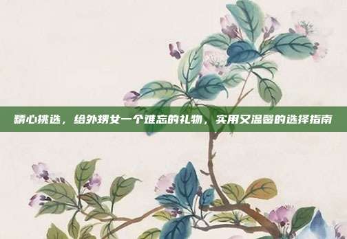 精心挑选，给外甥女一个难忘的礼物，实用又温馨的选择指南