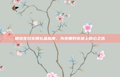 精选生日实用礼品指南，为亲朋好友送上贴心之选