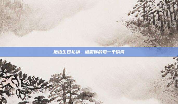 抱抱生日礼物，温暖你的每一个瞬间
