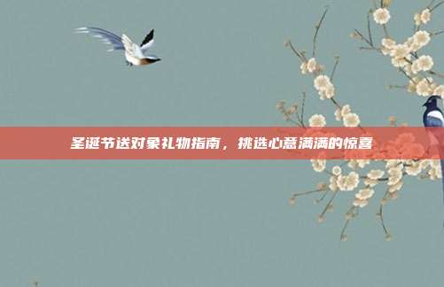 圣诞节送对象礼物指南，挑选心意满满的惊喜
