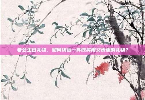 老公生日礼物，如何挑选一件既实用又贵重的礼物？