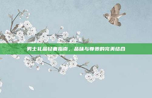 男士礼品轻奢指南，品味与尊贵的完美结合