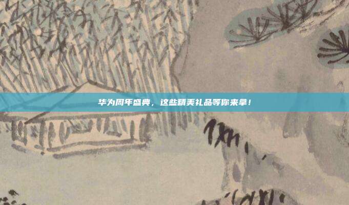 华为周年盛典，这些精美礼品等你来拿！
