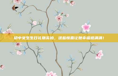 初中女生生日礼物实拍，这些惊喜让她幸福感满满！
