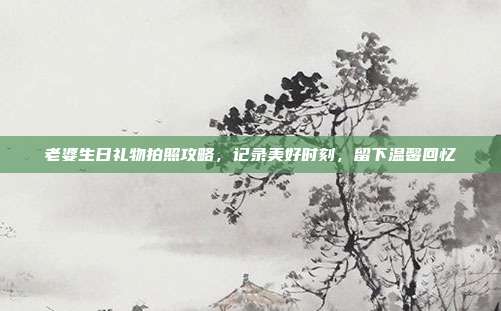 老婆生日礼物拍照攻略，记录美好时刻，留下温馨回忆