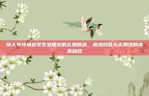 情人节特辑送学生女朋友的礼物精选，浪漫创意与实用性的完美融合