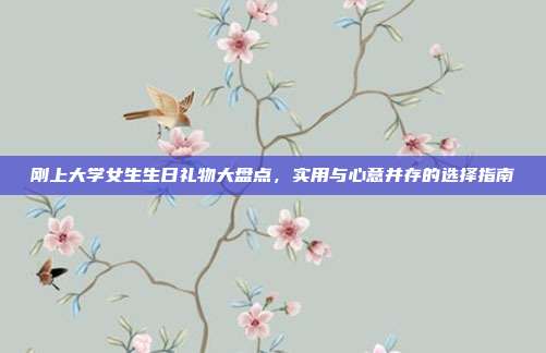 刚上大学女生生日礼物大盘点，实用与心意并存的选择指南
