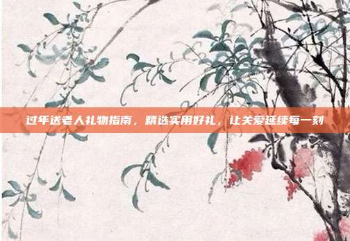 过年送老人礼物指南，精选实用好礼，让关爱延续每一刻