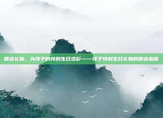 精选礼物，为孩子的特别生日添彩——孩子特别生日礼物的精选指南