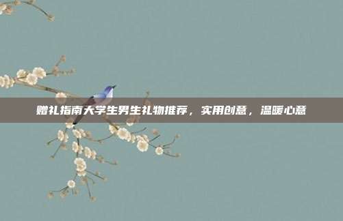 赠礼指南大学生男生礼物推荐，实用创意，温暖心意