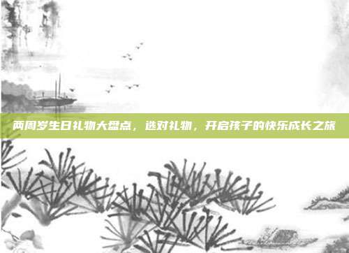 两周岁生日礼物大盘点，选对礼物，开启孩子的快乐成长之旅