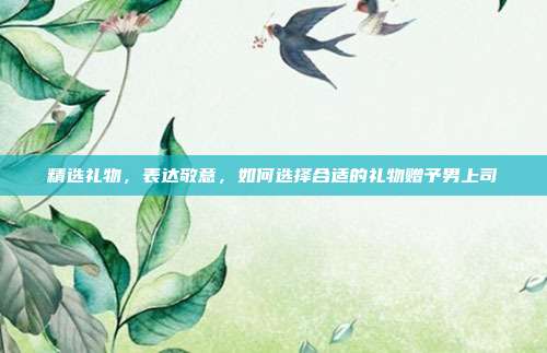 精选礼物，表达敬意，如何选择合适的礼物赠予男上司