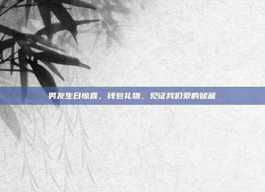 男友生日惊喜，钱包礼物，见证我们爱的储藏
