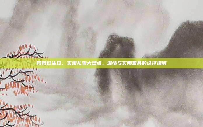 妈妈过生日，实用礼物大盘点，温情与实用兼具的选择指南