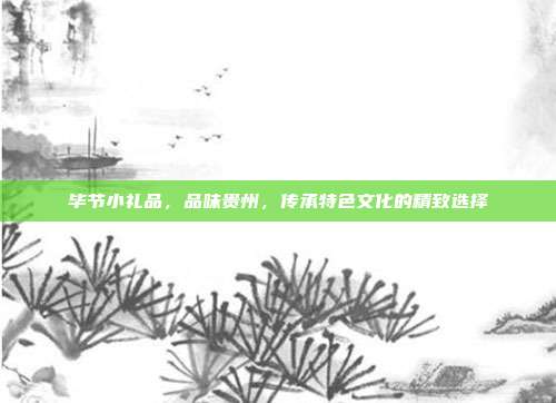 毕节小礼品，品味贵州，传承特色文化的精致选择