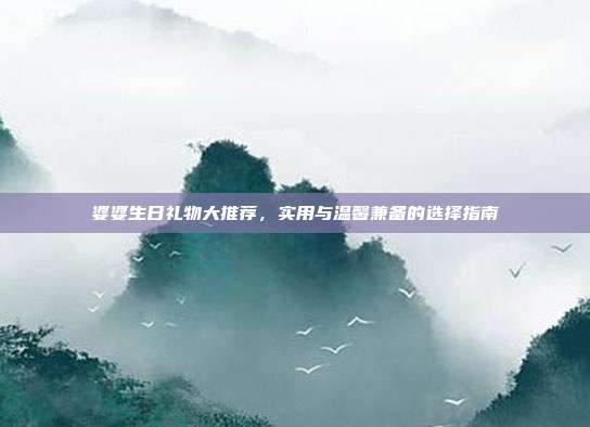 婆婆生日礼物大推荐，实用与温馨兼备的选择指南
