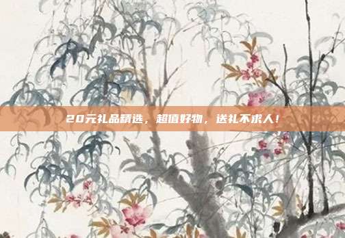 20元礼品精选，超值好物，送礼不求人！