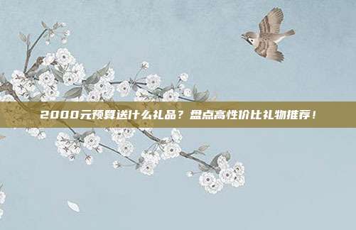 2000元预算送什么礼品？盘点高性价比礼物推荐！