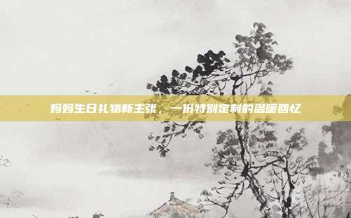 妈妈生日礼物新主张，一份特别定制的温暖回忆