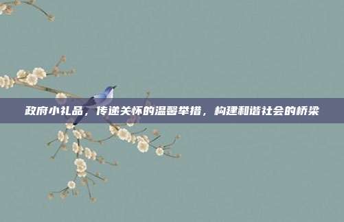 政府小礼品，传递关怀的温馨举措，构建和谐社会的桥梁