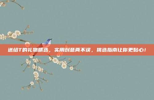 送给T的礼物精选，实用创意两不误，挑选指南让你更贴心！