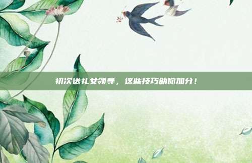初次送礼女领导，这些技巧助你加分！