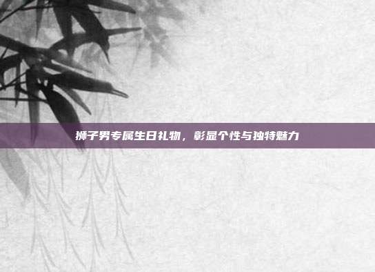狮子男专属生日礼物，彰显个性与独特魅力