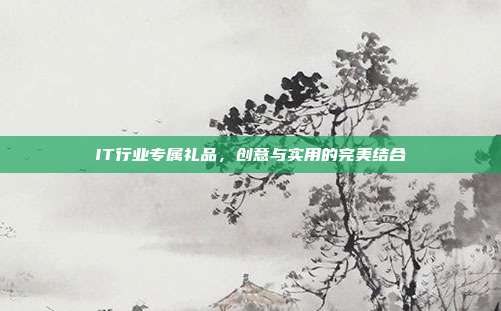 IT行业专属礼品，创意与实用的完美结合