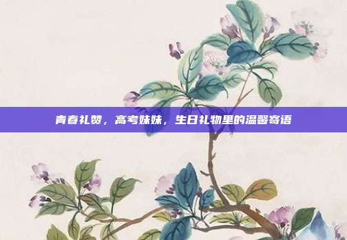 青春礼赞，高考妹妹，生日礼物里的温馨寄语
