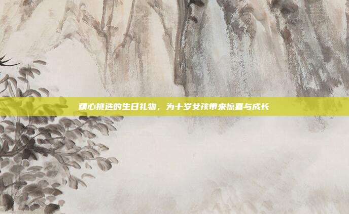 精心挑选的生日礼物，为十岁女孩带来惊喜与成长
