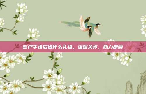 客户手术后送什么礼物，温馨关怀，助力康复