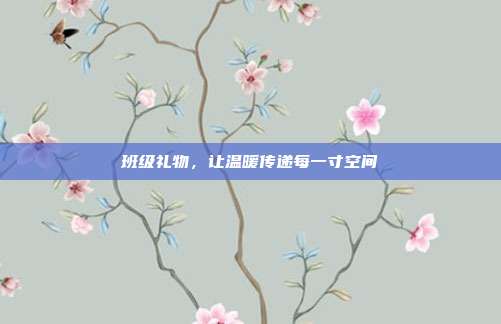 班级礼物，让温暖传递每一寸空间