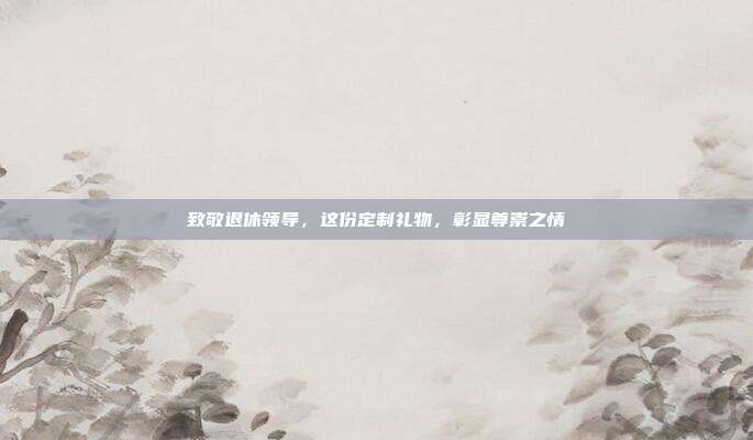 致敬退休领导，这份定制礼物，彰显尊崇之情