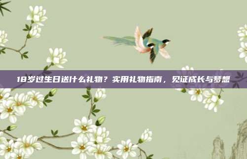 18岁过生日送什么礼物？实用礼物指南，见证成长与梦想