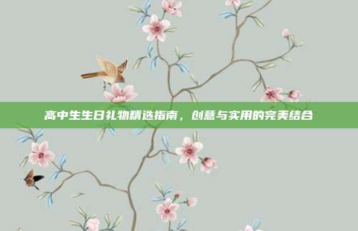 高中生生日礼物精选指南，创意与实用的完美结合