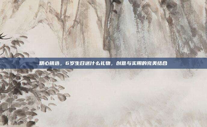 精心挑选，6岁生日送什么礼物，创意与实用的完美结合