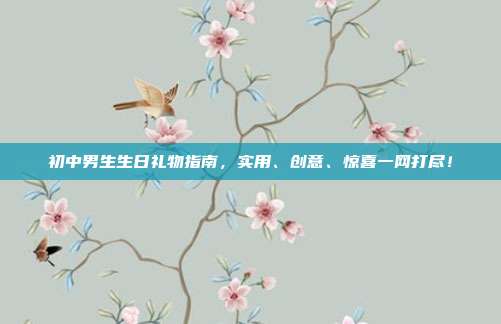 初中男生生日礼物指南，实用、创意、惊喜一网打尽！