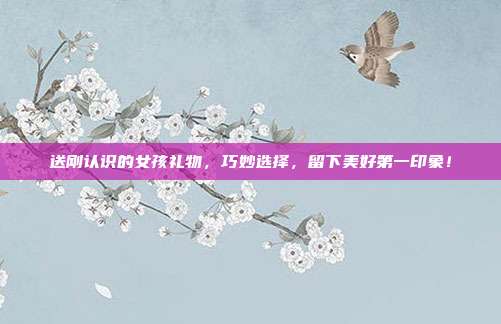 送刚认识的女孩礼物，巧妙选择，留下美好第一印象！
