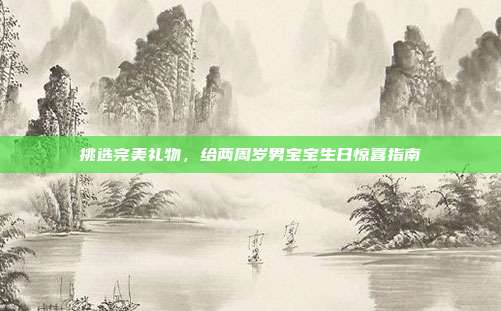 挑选完美礼物，给两周岁男宝宝生日惊喜指南