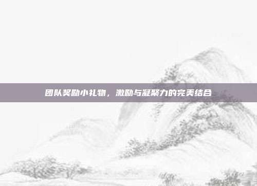 团队奖励小礼物，激励与凝聚力的完美结合