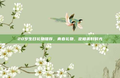 20岁生日礼物推荐，青春礼物，定格美好时光