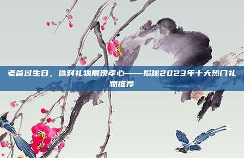 老爸过生日，选对礼物展现孝心——揭秘2023年十大热门礼物推荐