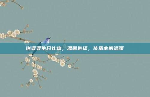 送婆婆生日礼物，温馨选择，传承家的温暖